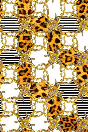 豹纹印花华亿平台图片