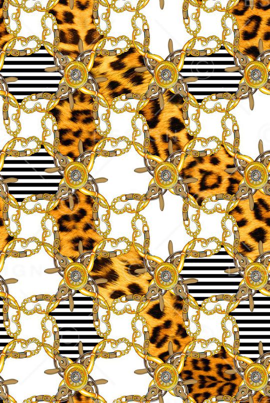 豹纹印花华亿平台图片