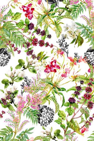 春夏花卉印花华亿平台图片