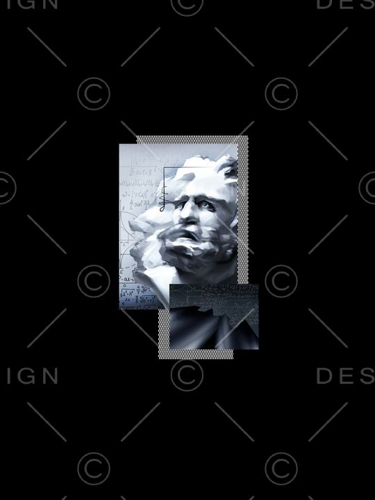 手绘头像结合公式印花华亿平台图片