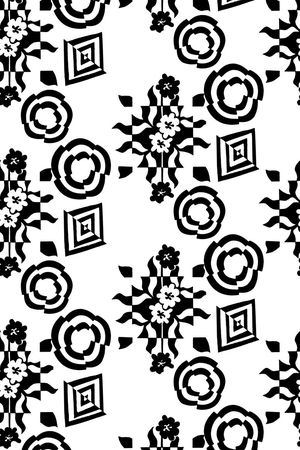 黑白印花华亿平台图片