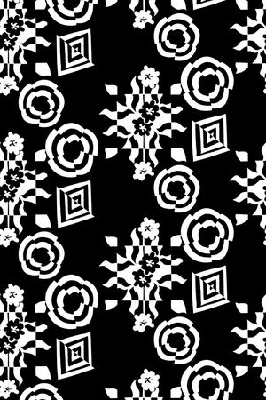 黑白印花华亿平台图片