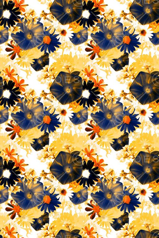 时尚花卉印花华亿平台图片