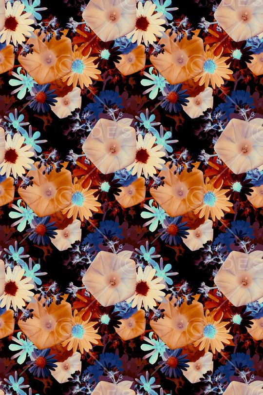 时尚花卉印花华亿平台图片