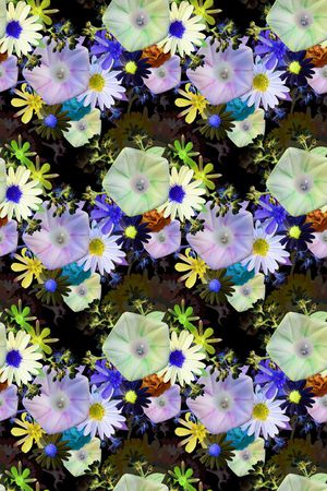 时尚花卉印花华亿平台图片