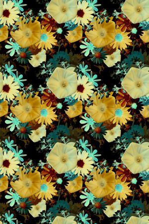 时尚花卉印花华亿平台图片