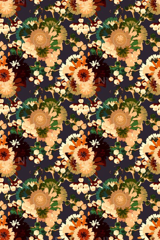 时尚花纹印花华亿平台图片