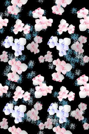 风格花卉印花华亿平台图片