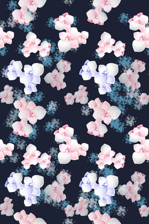 风格花卉印花华亿平台图片