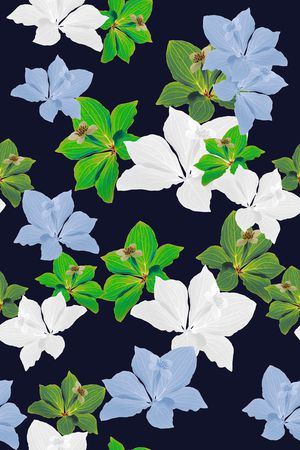 风格花卉印花华亿平台图片