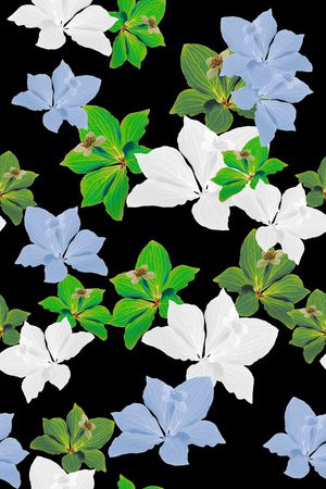 风格花卉印花华亿平台图片