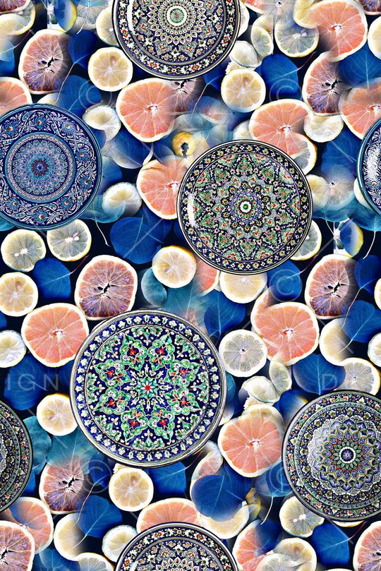 时尚抽象手绘树桩叶子水彩画印花印花华亿平台图片