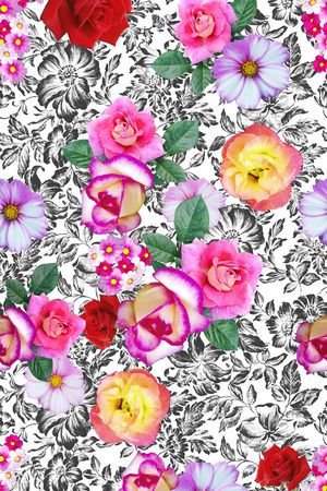 抽象肌理底印花华亿平台图片