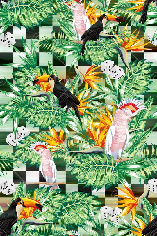 几何印花华亿平台图片