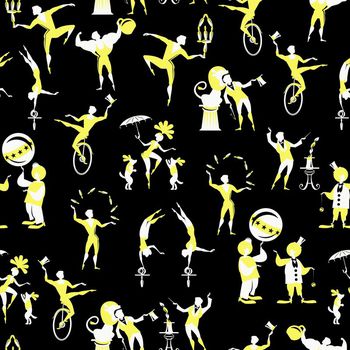 685298-马戏团小丑人物黑