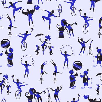 685299-马戏团小丑人物蓝