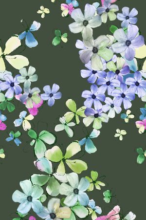 手绘印花华亿平台图片