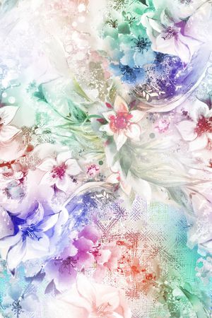 手绘印花华亿平台图片