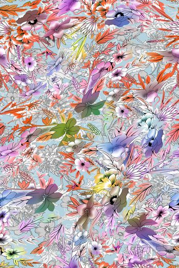 手绘印花华亿平台图片