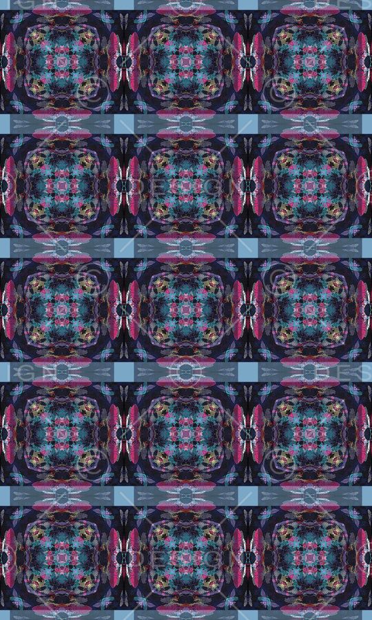 抽象图案印花华亿平台图片