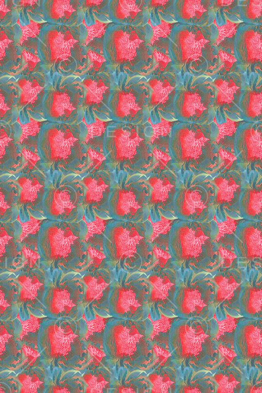 抽象图案印花华亿平台图片