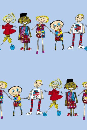 卡通人印花华亿平台图片