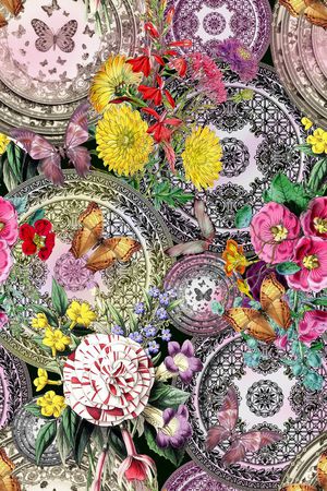 薰衣草印花华亿平台图片