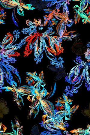 分形艺术印花华亿平台图片