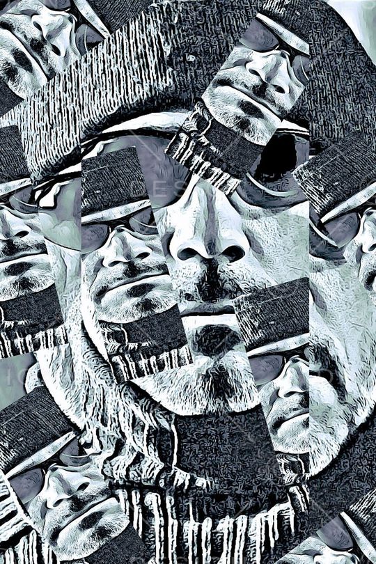 现代人物印花华亿平台图片