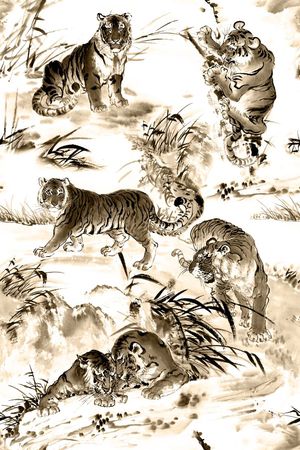 老虎印花华亿平台图片