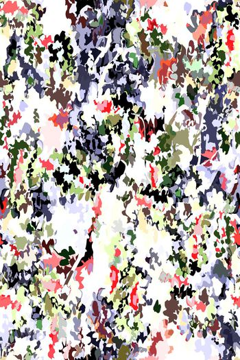 凌乱色块印花华亿平台图片