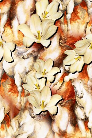 复古印花华亿平台图片