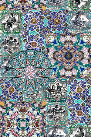 几何印花华亿平台图片