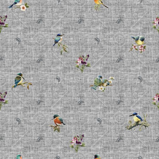 花鸟印花华亿平台图片