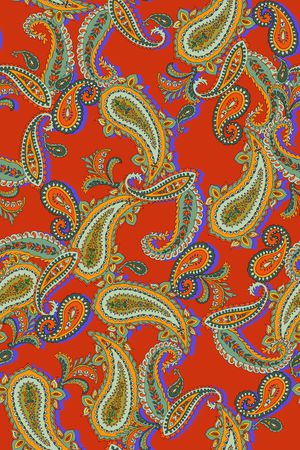 佩斯利印花华亿平台图片