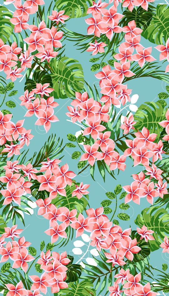 小清新花卉印花华亿平台图片