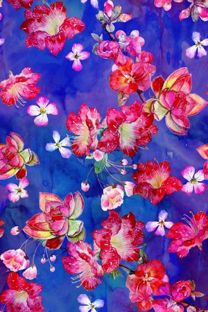 水彩印花华亿平台图片