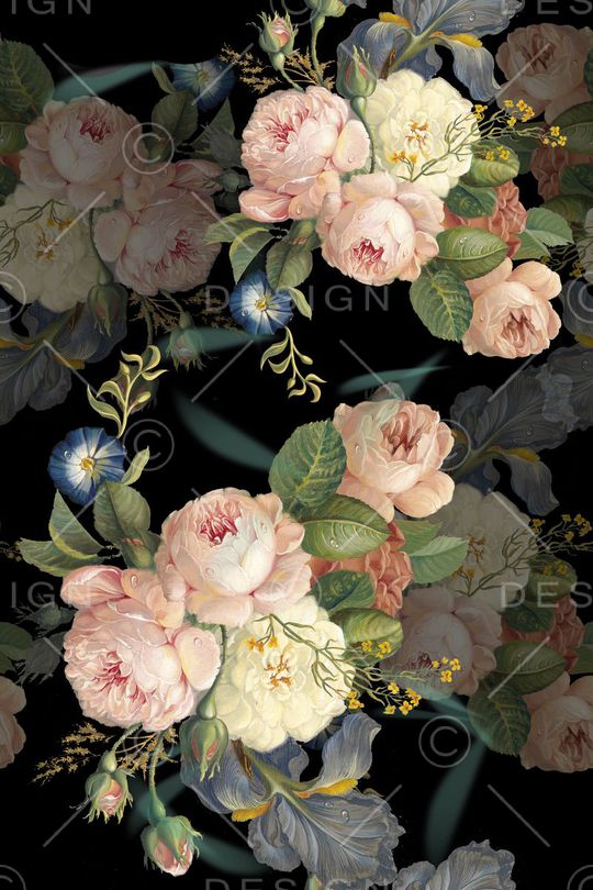 油画花卉印花华亿平台图片