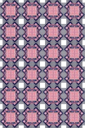 格子混搭印花华亿平台图片