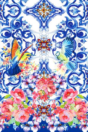 MAX-定位欧美民族风印花华亿平台图片