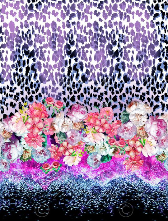 豹纹印花华亿平台图片