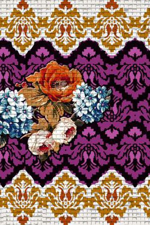 欧美宫廷风印花华亿平台图片