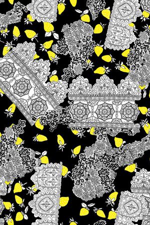 蕾丝花印花华亿平台图片