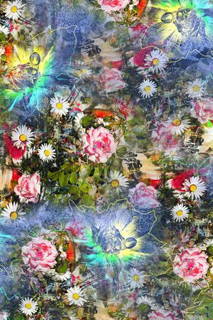 油画花卉印花华亿平台图片