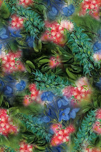 花草印花华亿平台图片