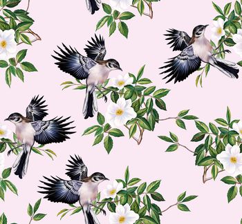 手绘树叶印花华亿平台图片