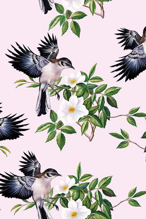 手绘树叶印花华亿平台图片