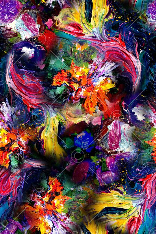 抽象印花华亿平台图片