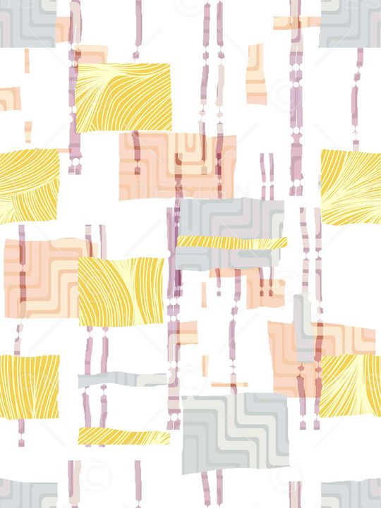 不规则几何印花华亿平台图片