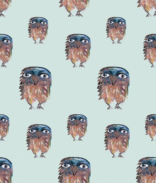 猫头鹰印花华亿平台图片